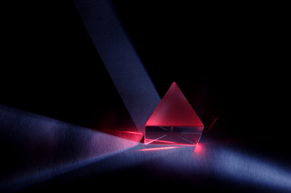 Light Reflecting Through Prism