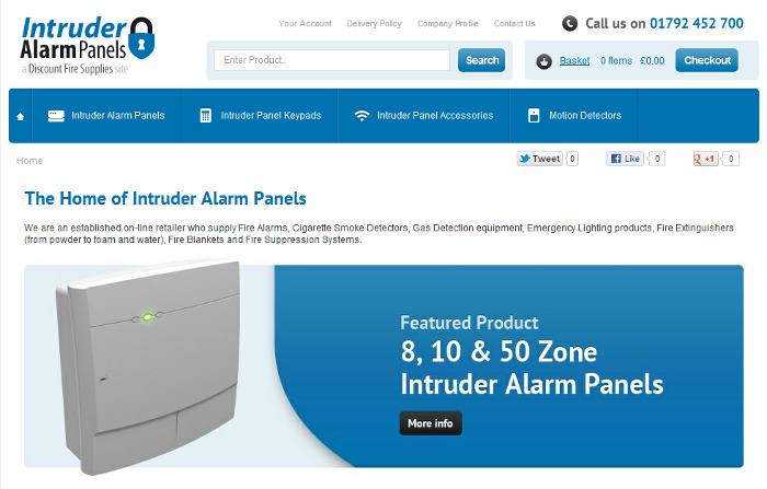 Intruder Alarm Panels home page