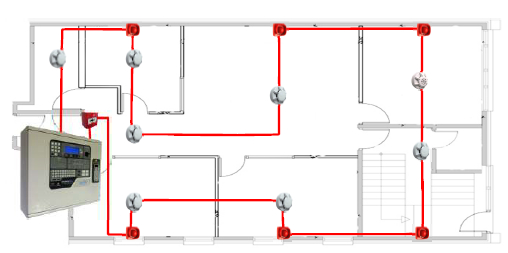 Addressable Fire Alarm System Wiring