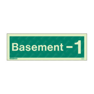 Basement -1 Photoluminescent  Floor Identification Sign