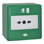 CQR Green Single Pole Resettable Call Point