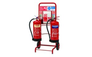 Extinguisher Trolley with Backboard