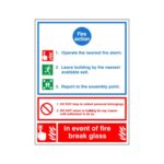Fire Action Sign A