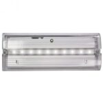 Meteor Low Profile LED IP65 Emergency Bulkhead With Optional Self-Test
