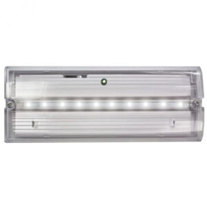 Meteor Low Profile LED IP65 Emergency Bulkhead With Optional Self-Test