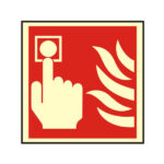 Photoluminescent Fire Alarm Call Point Sign