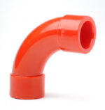 Plain Red ABS 3/4" (27mm) 90 Degree Bend