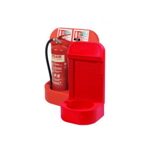 Single or Double Moulded Extinguisher Stand With Recessed Base & Skirting Board Cut-out